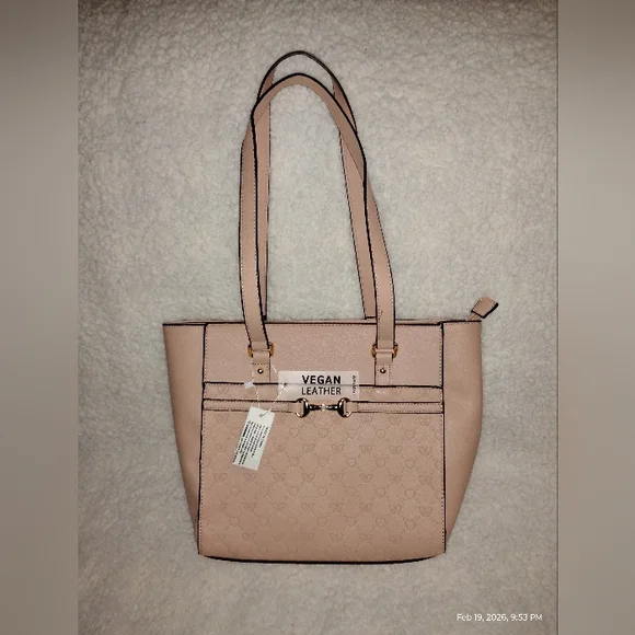 (UNBRANDED) PALE MAUVE MEDIUM TOTE - Picture 1 of 11